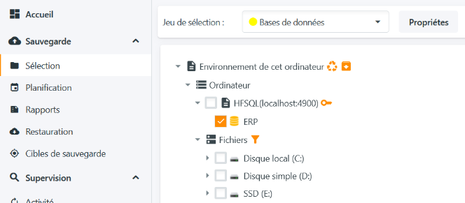Sélection HFSQL