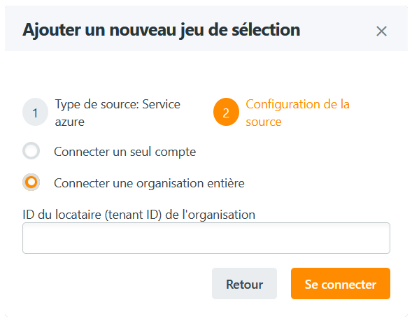 Type de connexion