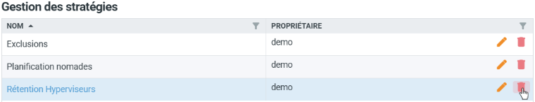 Single Policy Deletion