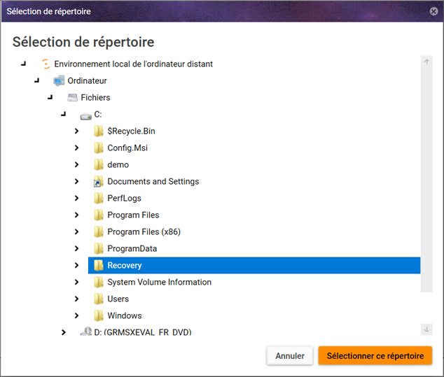 Emplacement spécifique